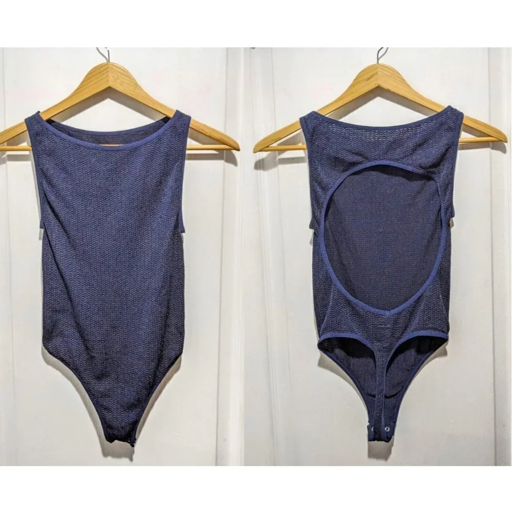 NEW Free People Intimately | Open back bodysuit in Navy